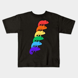 Chameleon Rainbow Kids T-Shirt